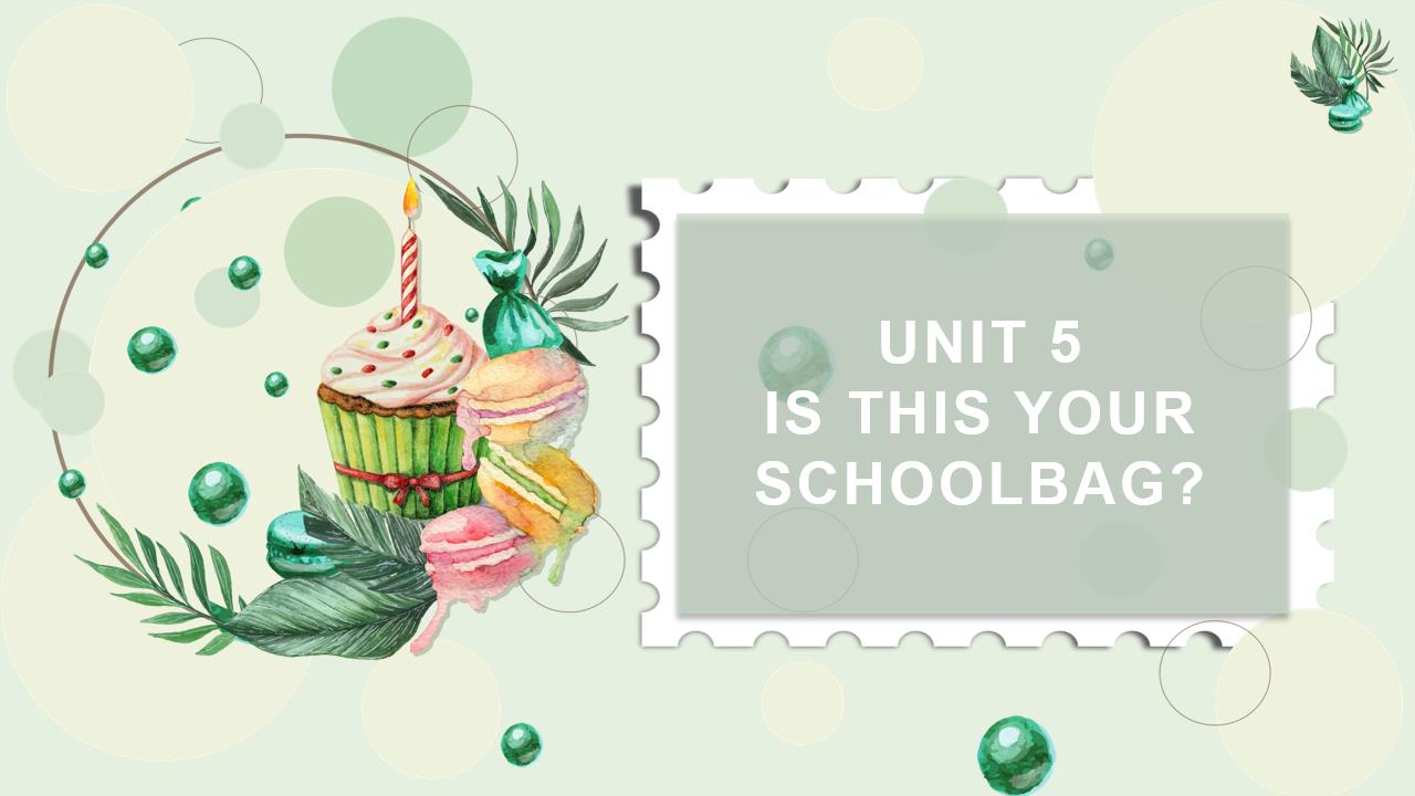 ppt模板-小学英语人教版五年级上册《unit 5 is this your